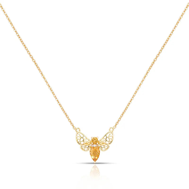 bee cetrine neckless