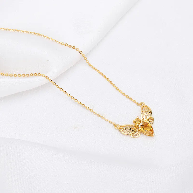 bee cetrine neckless