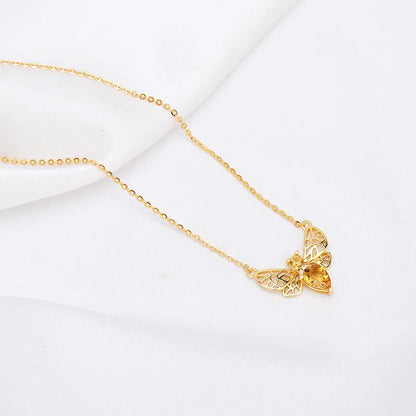Bee Cetrine Neckless
