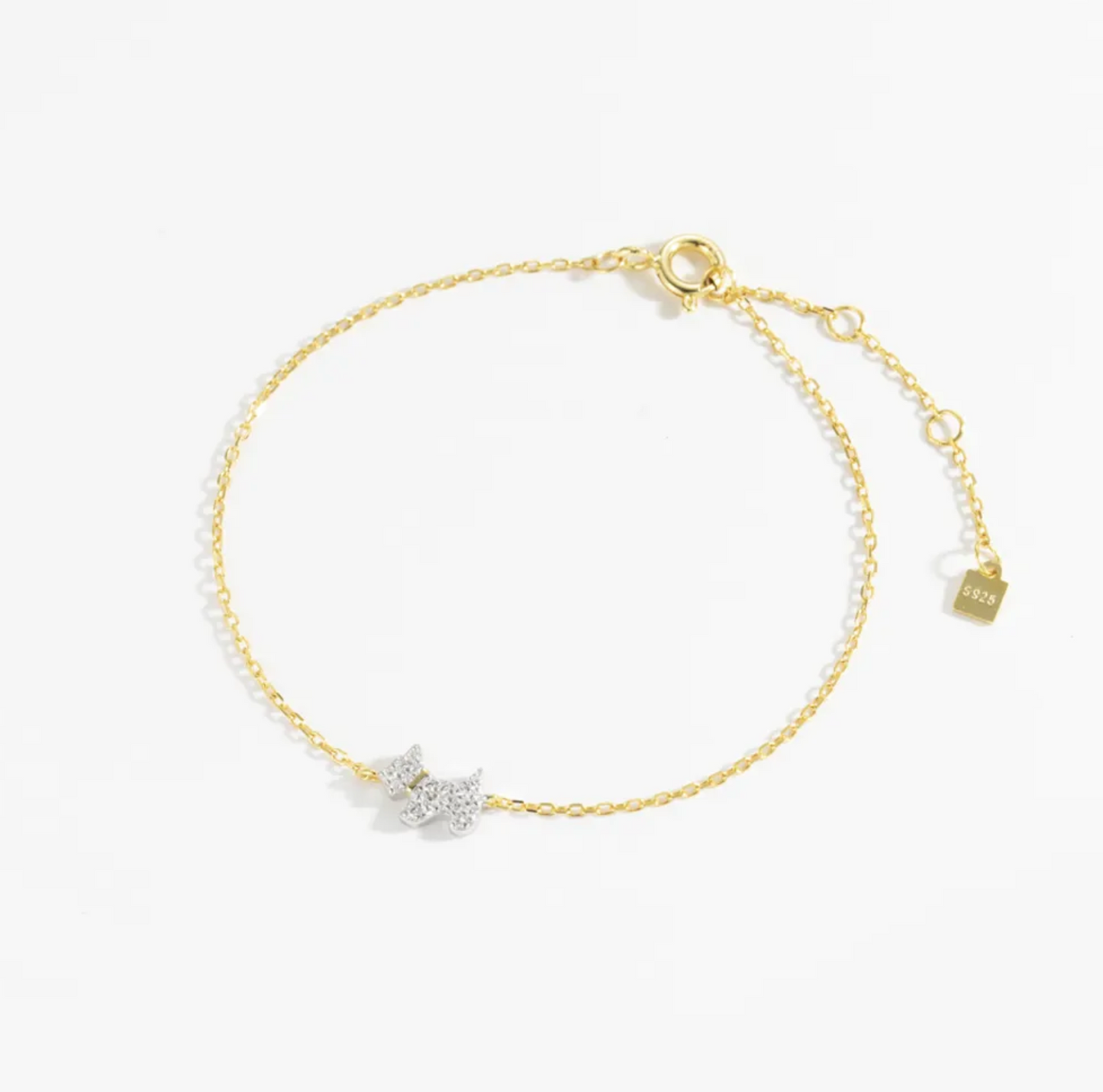 bosastar, bosastar.com, bracelet,18k gold, silver gold plated, dog bracelet gold plated