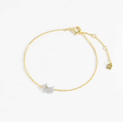 BosaStar, bosastar.com, Bracelet,18k gold, silver gold plated, dog bracelet gold plated