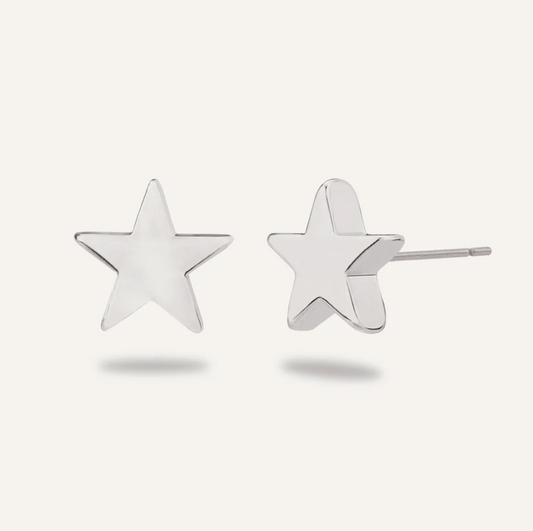 Star Stud Earrings with Dazzling Sparkle