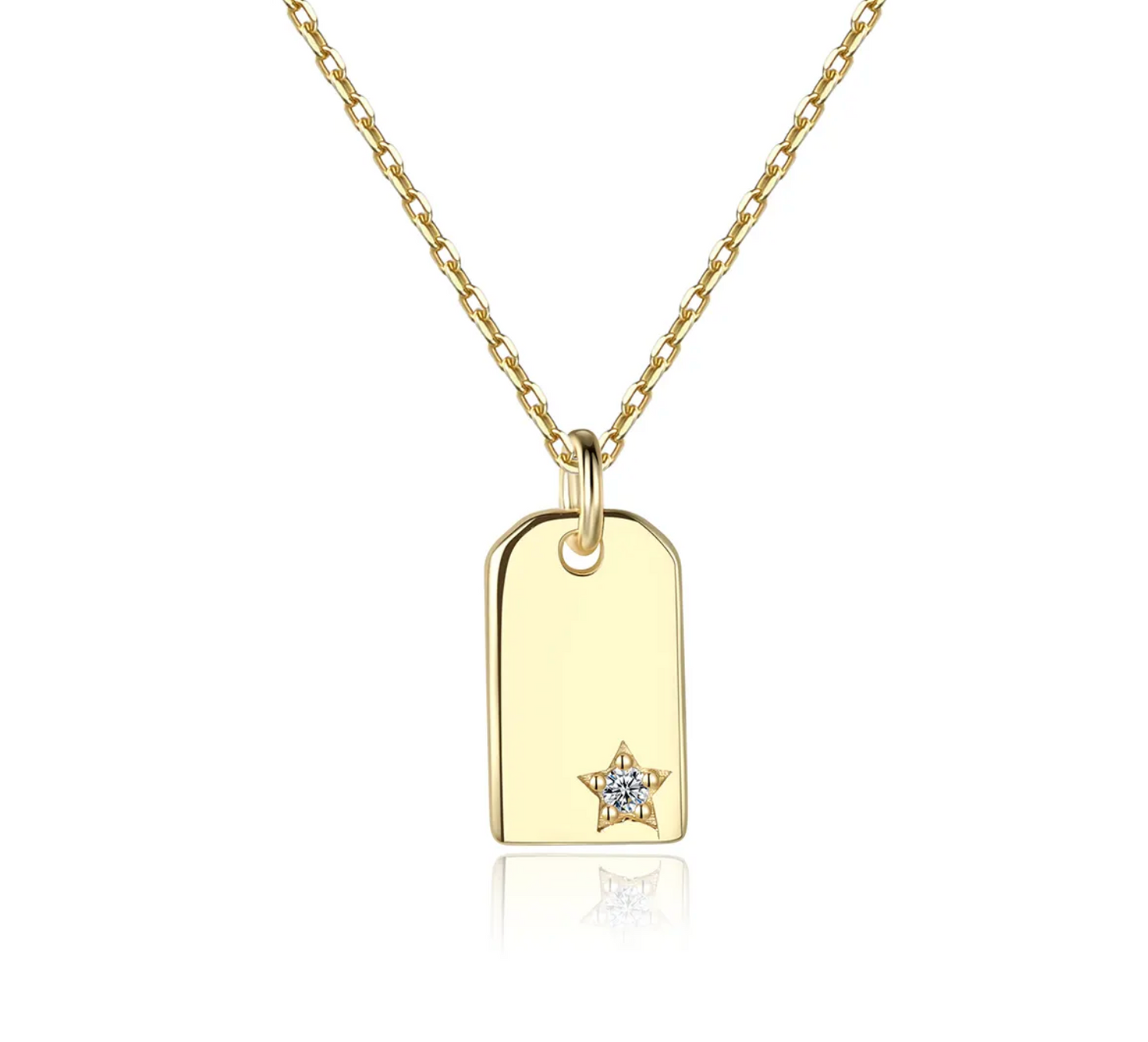bar star pendant neckless
