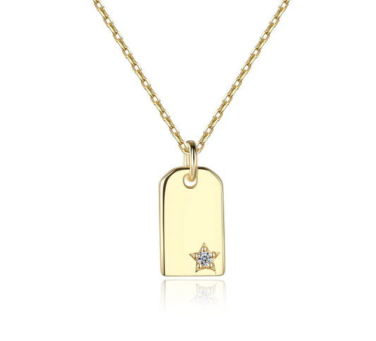 Bar Star Pendant Neckless