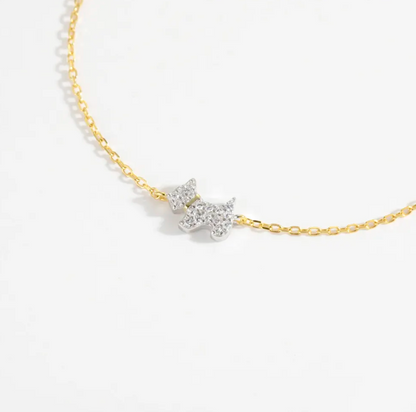 BosaStar, bosastar.com, Bracelet,18k gold, silver gold plated, dog bracelet gold plated